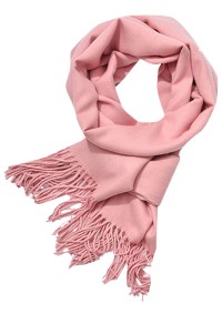 SKSL004 design pure color imitation cashmere scarf tassel scarf manufacturer back view